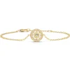 Diamond Point Geelgouden Armbanden|Armbanden Met Kleurstenen<Birthstones geelgouden armband aquamarijn (Maart)