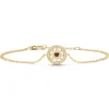 Diamond Point Geelgouden Armbanden|Armbanden Met Kleurstenen<Birthstones geelgouden armband granaat (Januari)