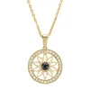Diamond Point Losse Hangers|Geelgouden Bruidssieraden<Birthstones geelgouden hanger blauwe saffier (September)