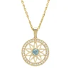 Diamond Point Losse Hangers|Geelgouden Bruidssieraden<Birthstones geelgouden hanger topaas (December)