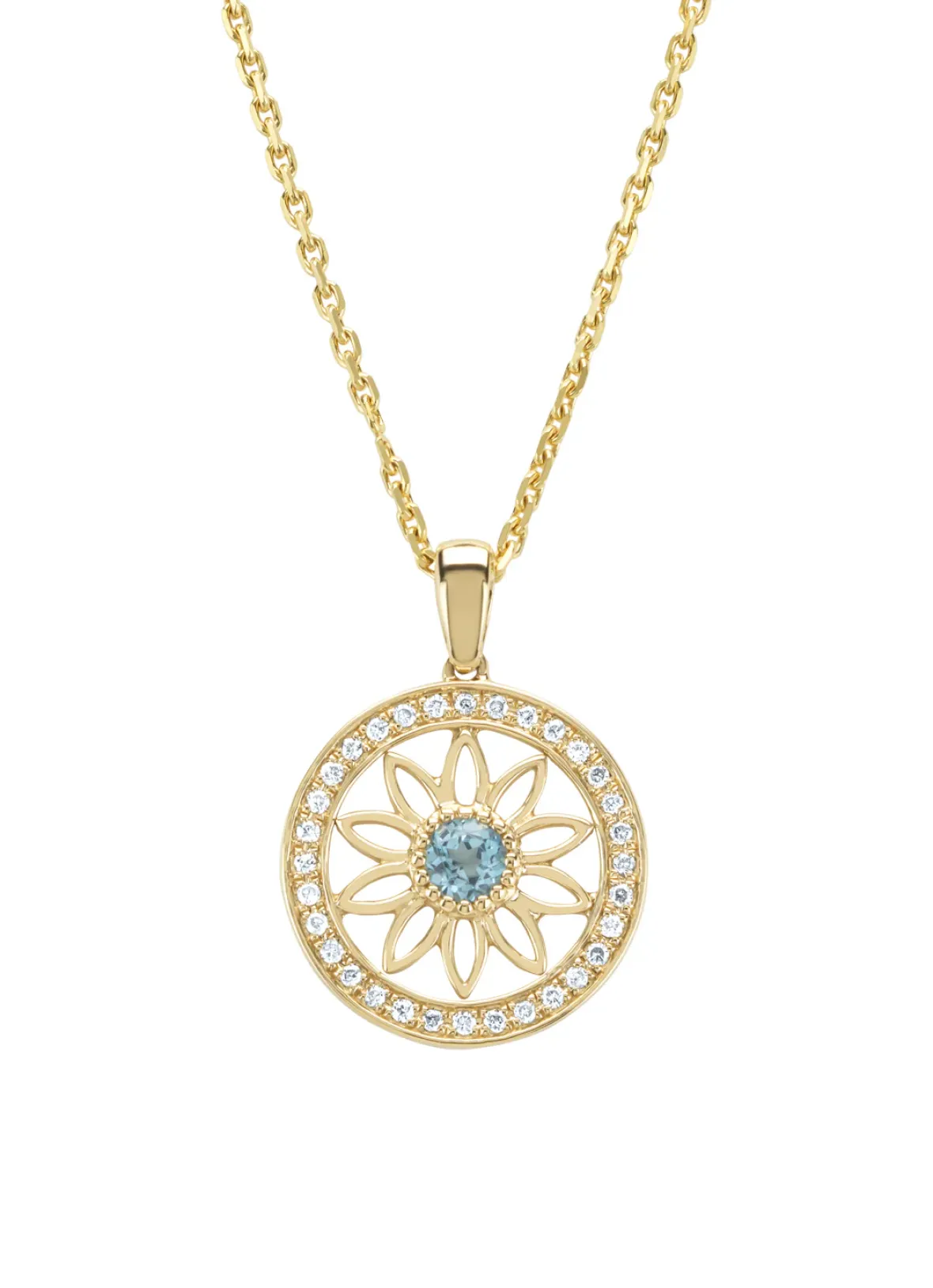 Diamond Point Losse Hangers|Geelgouden Bruidssieraden<Birthstones geelgouden hanger topaas (December)