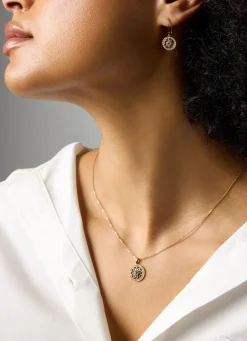 Diamond Point Geelgouden Oorsieraden|Oorsieraden Met Kleurstenen<Birthstones geelgouden oorhangers aquamarijn (Maart)