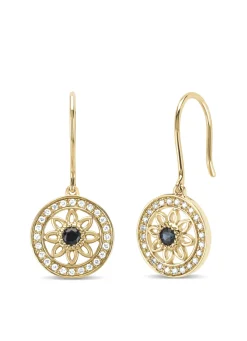 Diamond Point Geelgouden Oorsieraden|Oorsieraden Met Kleurstenen<Birthstones geelgouden oorhangers blauwe saffier (September)