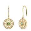 Diamond Point Geelgouden Oorsieraden|Oorsieraden Met Kleurstenen<Birthstones geelgouden oorhangers smaragd (Mei)