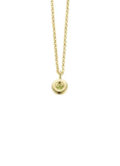 Diamond Point Colliers Met Kleurstenen<Birthstones gouden hanger met collier Augustus
