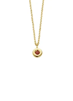 Diamond Point Colliers Met Kleurstenen<Birthstones gouden hanger met collier Juli
