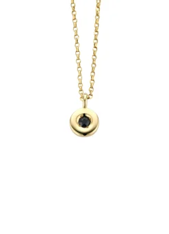 Diamond Point Colliers Met Kleurstenen<Birthstones gouden hanger met kleursteen September