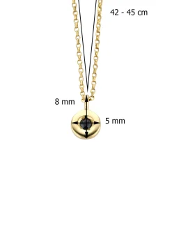 Diamond Point Colliers Met Kleurstenen<Birthstones gouden hanger met kleursteen September