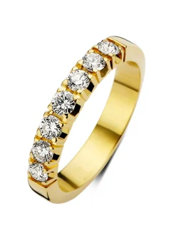 Diamond Point Alliance|Groeibriljant Ringen<Geelgouden alliance ring, 0.70 ct diamant, Groeibriljant