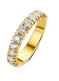 Diamond Point Alliance|Groeibriljant Ringen<Geelgouden alliance ring, 0.77 ct diamant, Groeibriljant