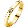 Diamond Point Alliance|Groeibriljant Ringen<Geelgouden alliance ring, 0.03 ct diamant, Groeibriljant