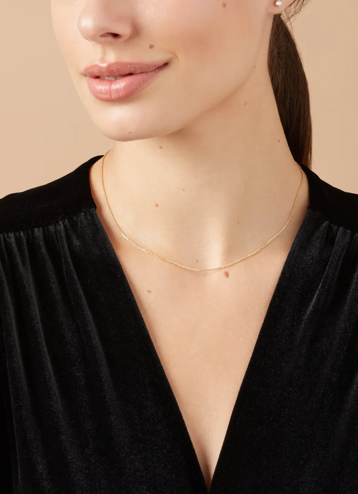 Diamond Point Geelgouden Colliers|Lengtecolliers<Geelgouden anker collier Timeless Treasures (42cm)