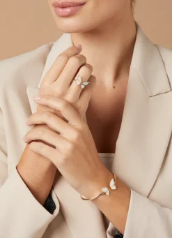 Diamond Point Geelgouden Armbanden|Parel Armbanden<Geelgouden armband Butterfly Kisses
