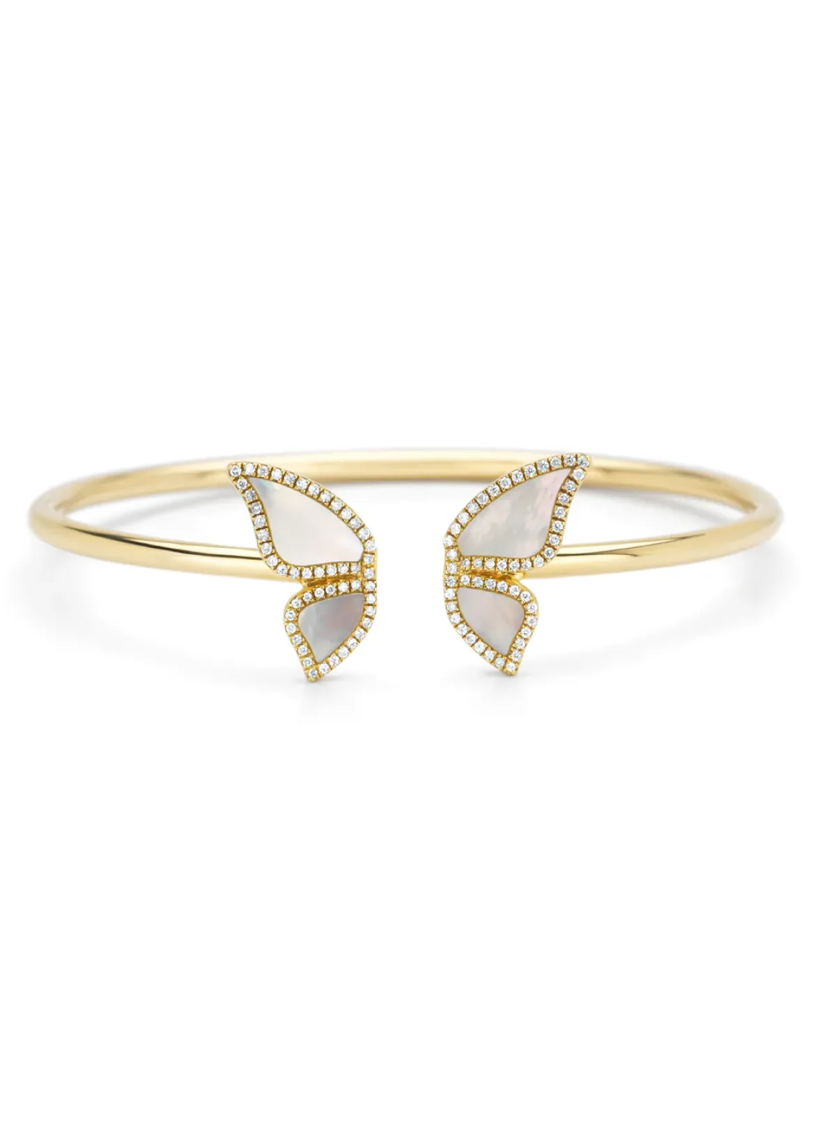 Diamond Point Geelgouden Armbanden|Diamanten Armbanden<Geelgouden armband, 0.24 ct diamant, Butterfly Kisses