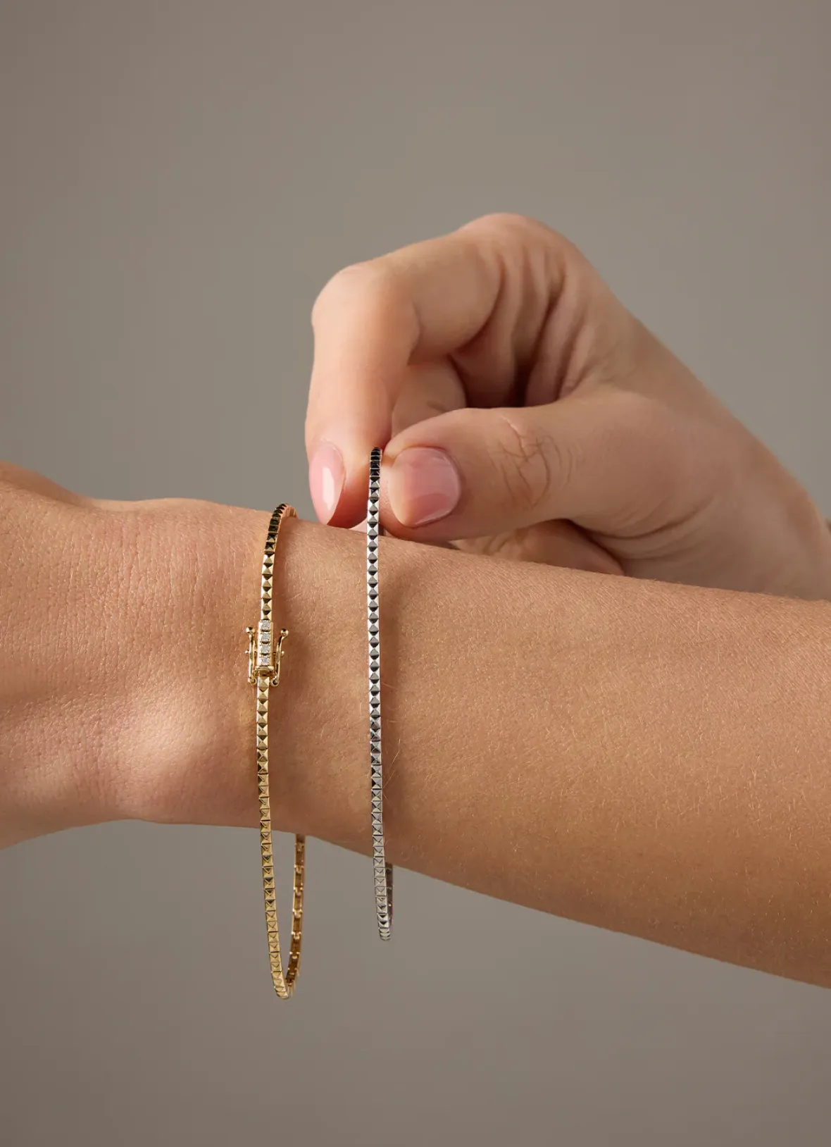Diamond Point Geelgouden Armbanden|Diamanten Armbanden<Geelgouden armband, 0.04 ct diamant, Ensemble