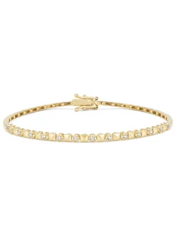 Diamond Point Geelgouden Armbanden|Diamanten Armbanden<Geelgouden armband, 0.17 ct diamant, Ensemble