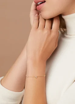 Diamond Point Geelgouden Armbanden|Diamanten Armbanden<Geelgouden armband, 0.13 ct diamant, Hearts & Arrows
