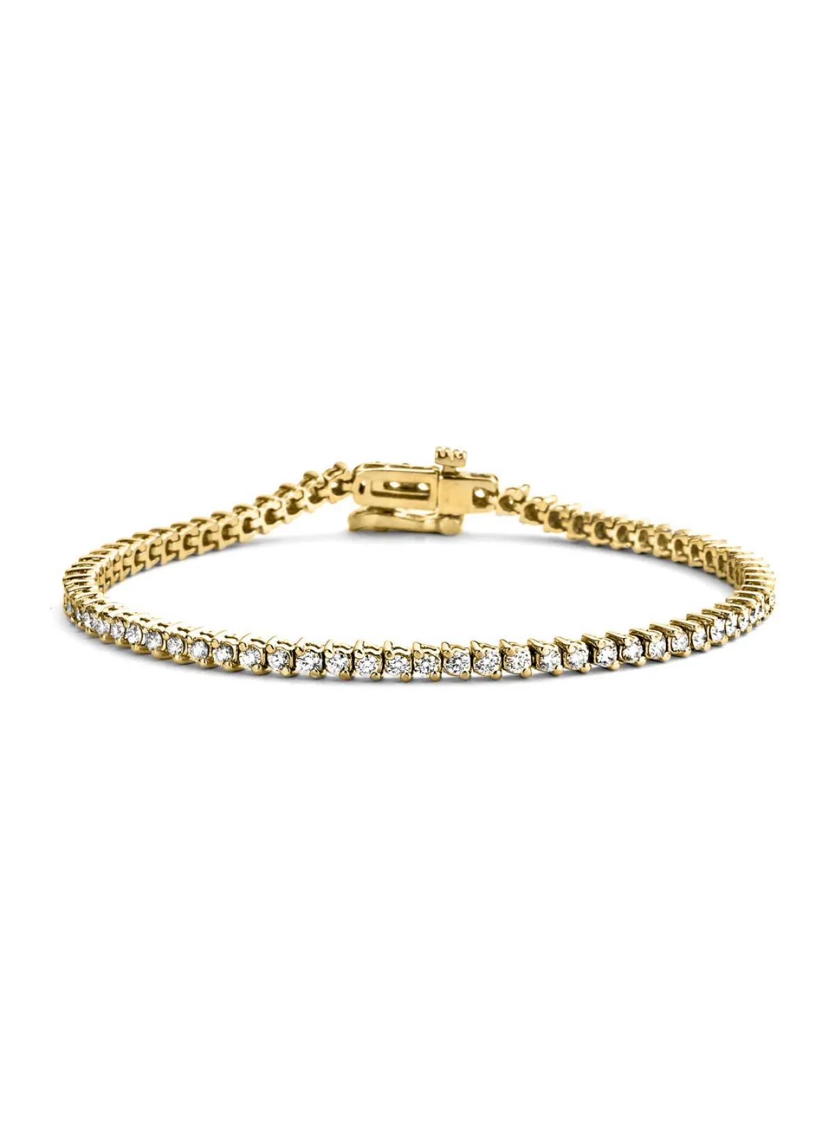 Diamond Point Geelgouden Armbanden|Diamanten Armbanden<Geelgouden armband, 2.00 ct diamant, Hearts & Arrows