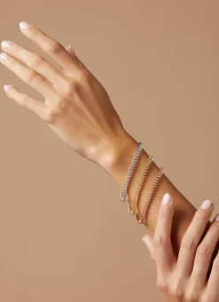 Diamond Point Geelgouden Armbanden|Diamanten Armbanden<Geelgouden armband, 1.81 ct diamant, Hearts & Arrows