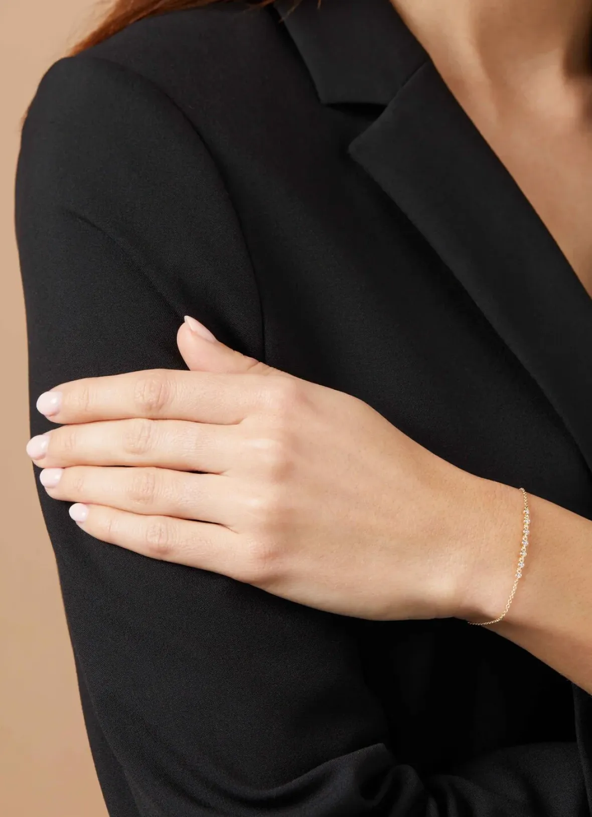 Diamond Point Geelgouden Armbanden|Fijne Armbanden<Geelgouden armband, 0.11 ct diamant, Joy