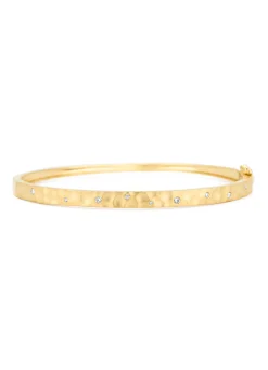 Diamond Point Geelgouden Armbanden|Bangle Armbanden<Geelgouden armband, 0.10 ct diamant, Timeless Treasures