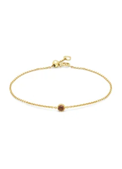Diamond Point Geelgouden Armbanden|Armbanden Met Kleurstenen<Geelgouden armband, 0.13 ct granaat, Joy