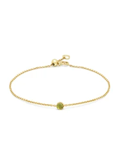Diamond Point Geelgouden Armbanden|Armbanden Met Kleurstenen<Geelgouden armband, 0.12 ct groene tourmalijn, Joy