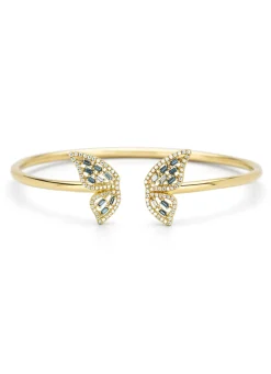 Diamond Point Geelgouden Armbanden|Armbanden Met Kleurstenen<Geelgouden armband, 0.13 ct london topaas, Butterfly Kisses