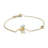 Diamond Point Geelgouden Armbanden|Armbanden Met Kleurstenen<Geelgouden armband, 0.10 ct rookkwarts, Queen Bee