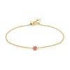 Diamond Point Geelgouden Armbanden|Armbanden Met Kleurstenen<Geelgouden armband, 0.12 ct roze toermalijn, Joy