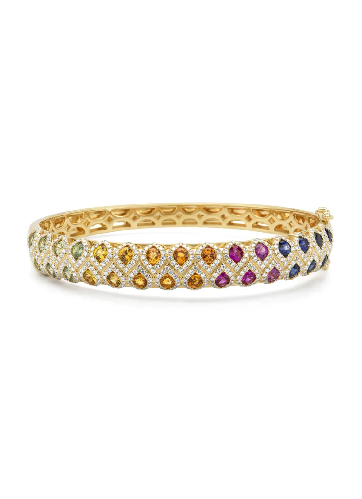 Diamond Point Geelgouden Armbanden|Armbanden Met Kleurstenen<Geelgouden armband, 4.00 ct saffier, Gallery