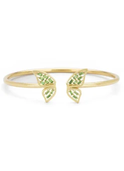 Diamond Point Geelgouden Armbanden|Armbanden Met Kleurstenen<Geelgouden armband, 0.35 ct tsavoriet, Butterfly Kisses