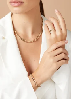 Diamond Point Geelgouden Armbanden|Schakelarmbanden<Geelgouden armband Timeless Treasures 21 cm
