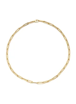 Diamond Point Geelgouden Colliers|Schakel Colliers<Geelgouden collier Closed Forever 50 cm