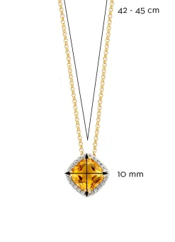 Diamond Point Geelgouden Colliers|Colliers Met Kleurstenen<Geelgouden collier, 1.56 ct citrien, Fiësta