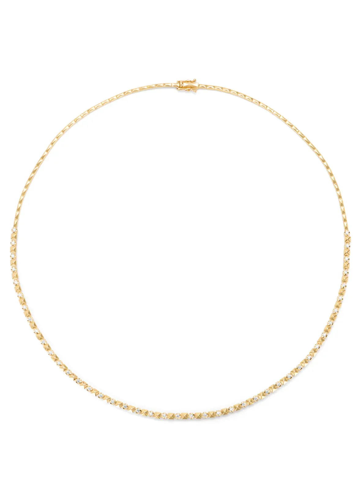 Diamond Point Geelgouden Colliers|Diamanten Colliers<Geelgouden collier, 0.47 ct diamant, Ensemble