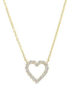 Diamond Point Geelgouden Colliers|Diamanten Colliers<Geelgouden collier, 0.25 ct diamant, Hearts & Arrows