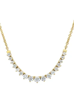Diamond Point Geelgouden Colliers|Diamanten Colliers<Geelgouden collier, 1.10 ct diamant, Hearts & Arrows