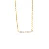 Diamond Point Geelgouden Colliers|Diamanten Colliers<Geelgouden collier, 0.03 ct diamant, Joy