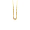 Diamond Point Geelgouden Colliers|Diamanten Colliers<Geelgouden collier, 0.04 ct diamant, Joy