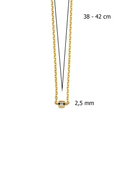 Diamond Point Geelgouden Colliers|Diamanten Colliers<Geelgouden collier, 0.04 ct diamant, Joy