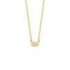Diamond Point Geelgouden Colliers|Diamanten Colliers<Geelgouden collier, 0.04 ct diamant, Joy
