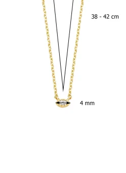 Diamond Point Geelgouden Colliers|Diamanten Colliers<Geelgouden collier, 0.04 ct diamant, Joy