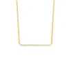 Diamond Point Geelgouden Colliers|Diamanten Colliers<Geelgouden collier, 0.06 ct diamant, Joy
