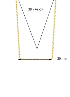 Diamond Point Geelgouden Colliers|Diamanten Colliers<Geelgouden collier, 0.06 ct diamant, Joy