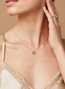 Diamond Point Geelgouden Colliers|Colliers Met Kleurstenen<Geelgouden collier, 1.61 ct groene amethist, Fiësta
