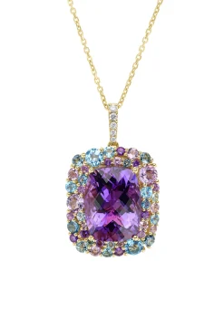 Diamond Point Geelgouden Colliers|Colliers Met Kleurstenen<Geelgouden collier, 20.39 ct paarse amethist, Gallery