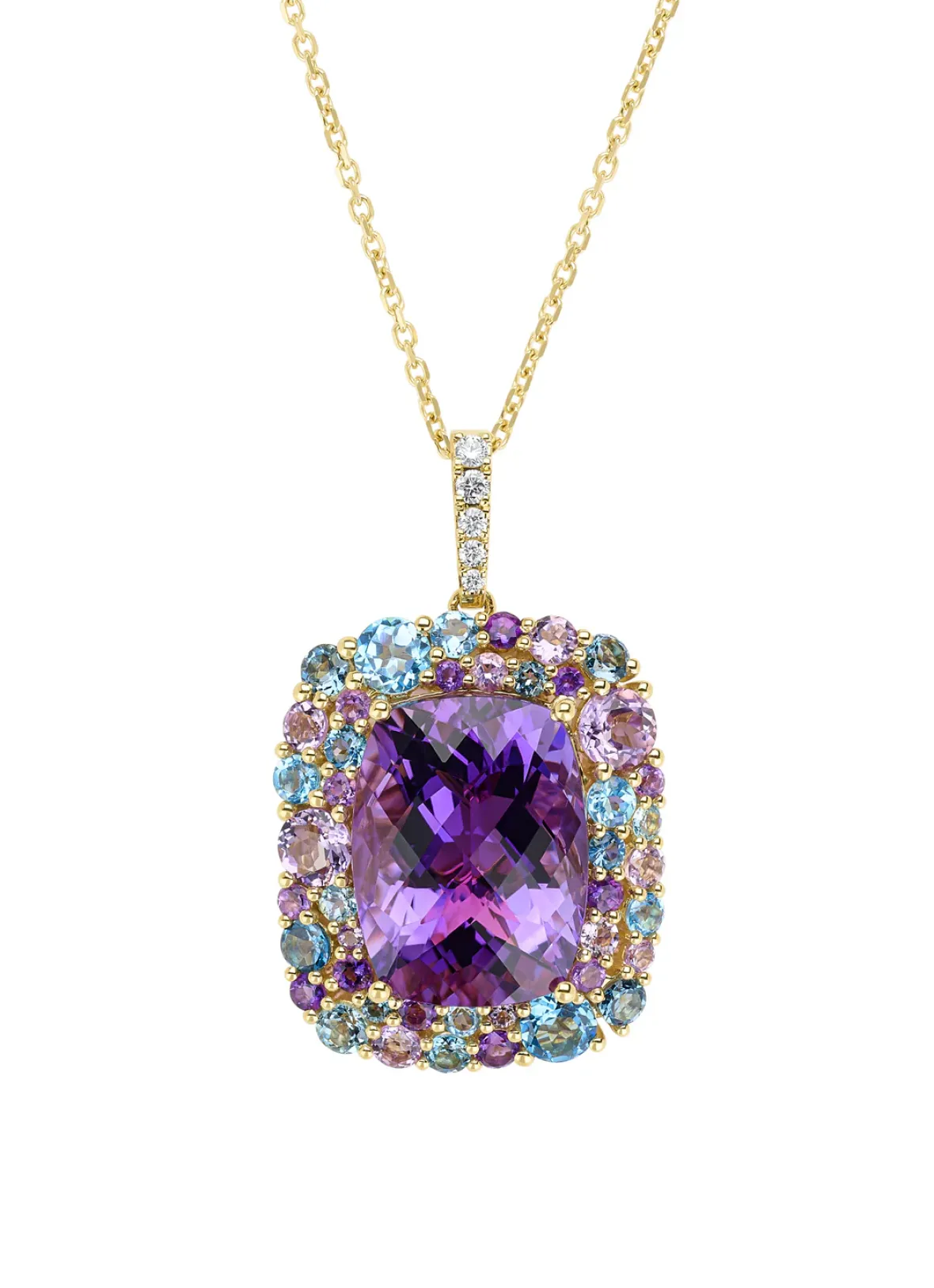 Diamond Point Geelgouden Colliers|Colliers Met Kleurstenen<Geelgouden collier, 20.39 ct paarse amethist, Gallery