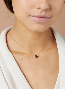 Diamond Point Colliers Met Kleurstenen|Geelgouden Colliers<Geelgouden collier, 1.36 ct rookkwarts, Fiësta