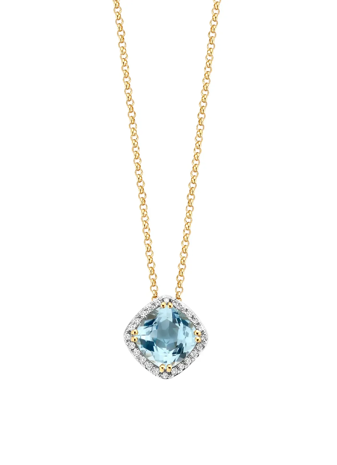 Diamond Point Geelgouden Colliers|Colliers Met Kleurstenen<Geelgouden collier, 1.74 ct topaas, Fiësta